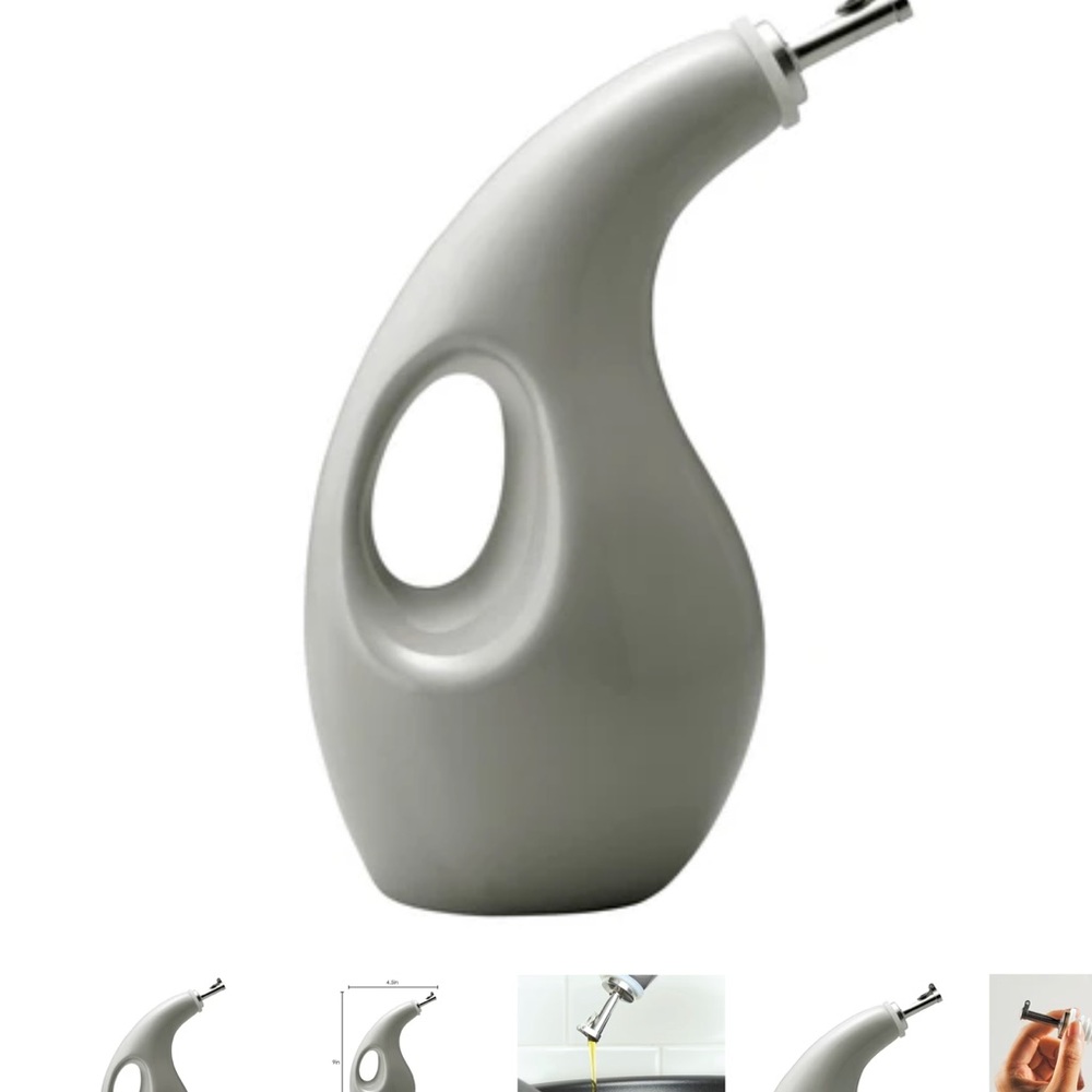 Modern Gray Ceramic Oil Dispenser